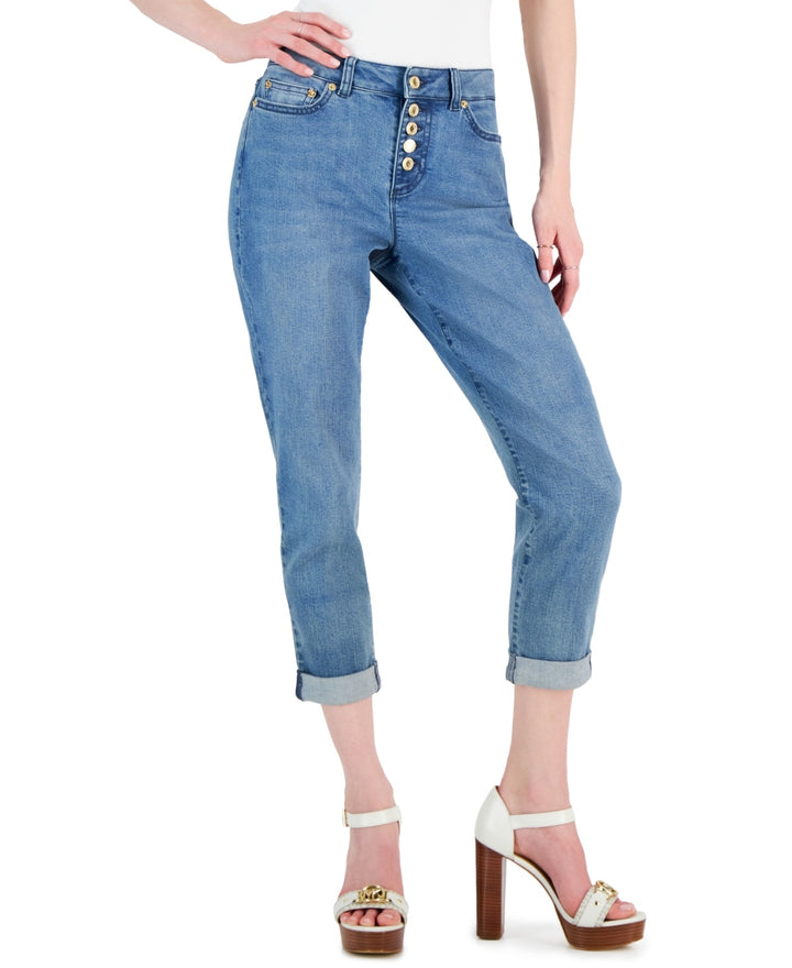 MICHAEL MICHAEL KORS Selma High-Rise Cropped Skinny Jeans