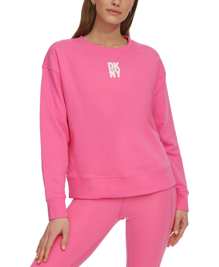 DKNY Puff-Logo Long-Sleeve Sweatshirt