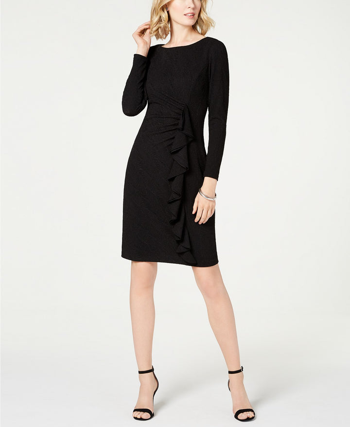 Jessica Howard Ruffled Ruched Stretch Dress