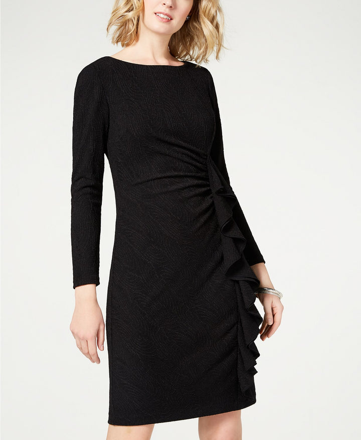 Jessica Howard Ruffled Ruched Stretch Dress