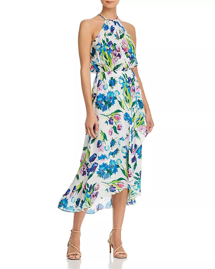 PARKER Dottie Printed Halter Maxi Dress
