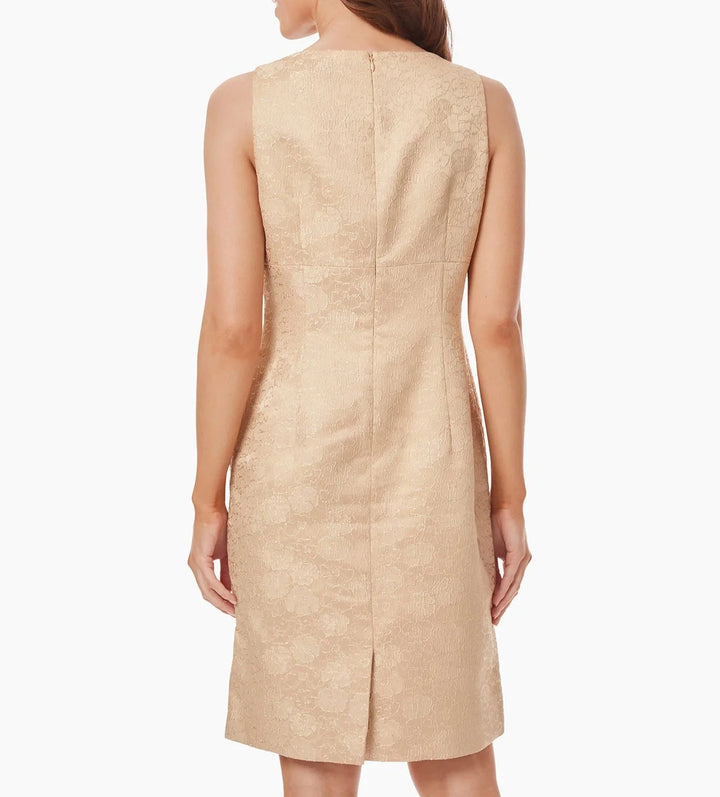 Kasper Empire Waist Jacquard Sheath Dress