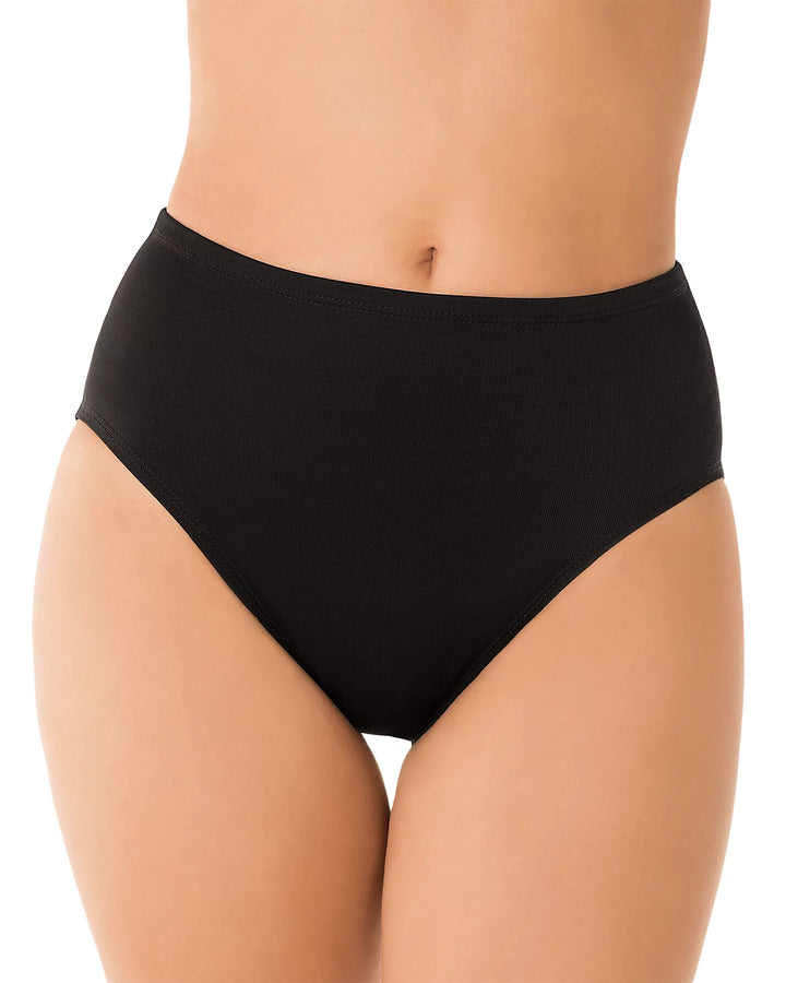 Miraclesuit Solid Basic High-Waist Tummy-Control Bikini Bottoms