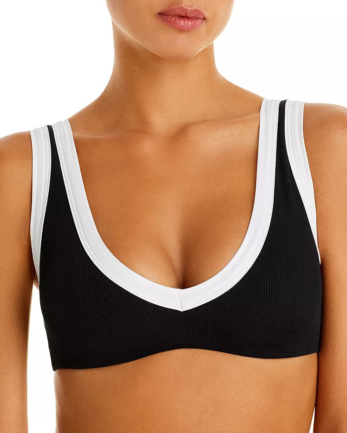 L*Space Lala Ribbed Bikini Top