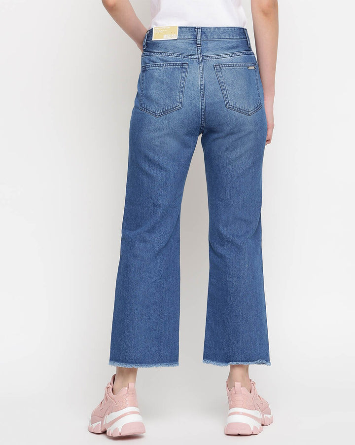 MICHAEL KORS Petite Flared Frayed-Hem Cropped Jeans