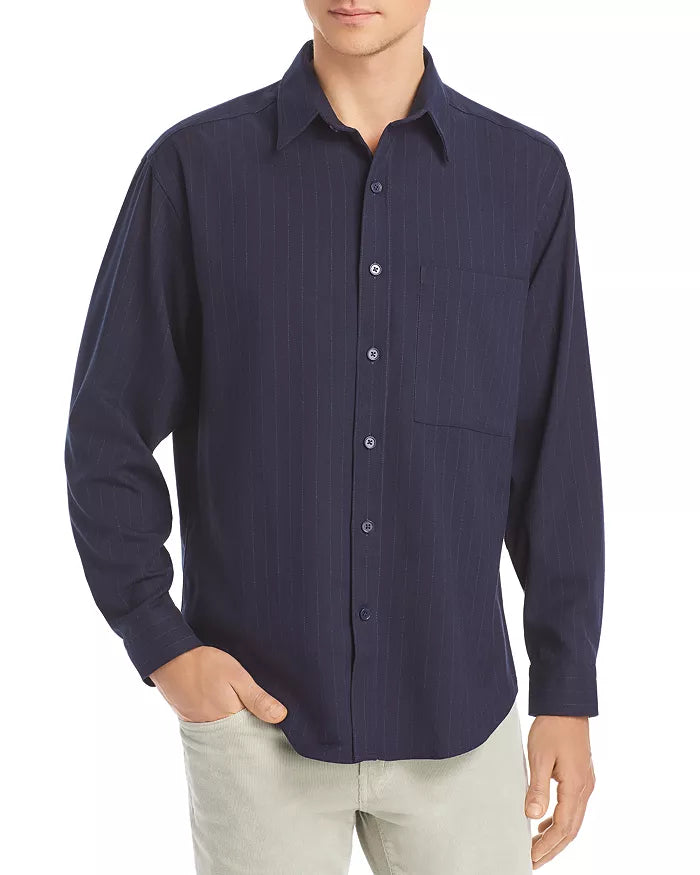 NN07 Arthur Striped Twill Button Down Shirt