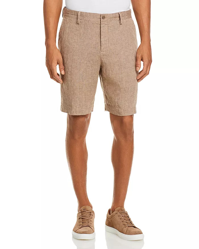 The Men's Store at Bloomingdale's Linen Micro-Houndstooth Shorts