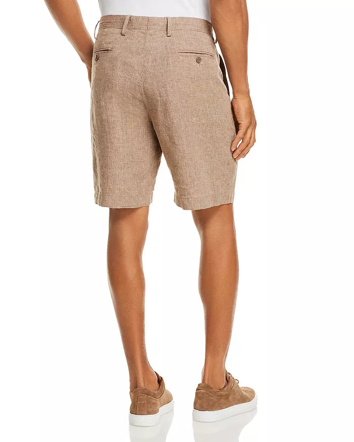 The Men's Store at Bloomingdale's Linen Micro-Houndstooth Shorts