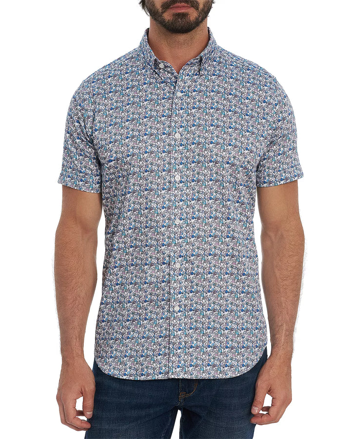 Robert Graham MEN Medlocke Tailored Fit Short Sleeve Shirt