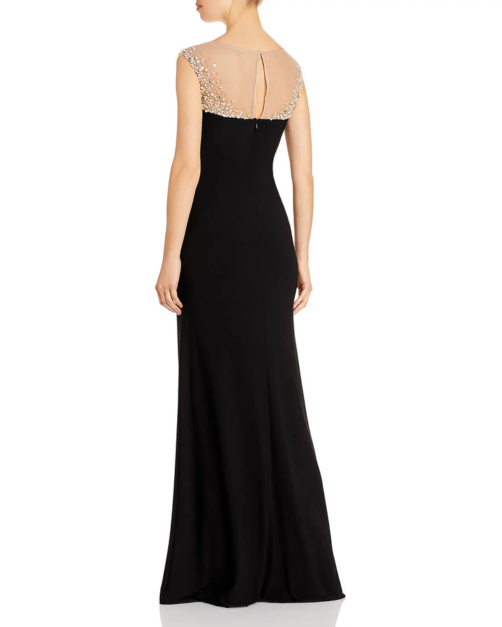 Adrianna Papell Illusion Mermaid Gown