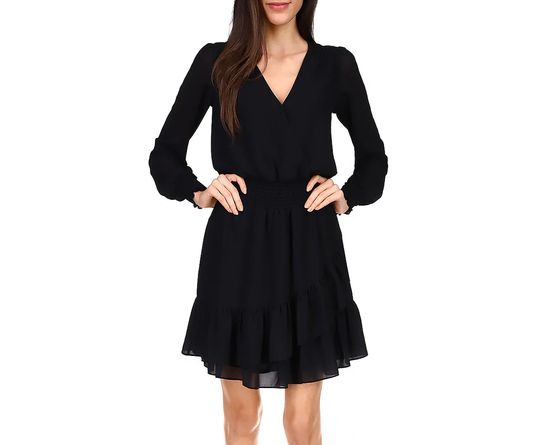 MICHAEL MICHAEL KORS Smocked Ruffled Dress