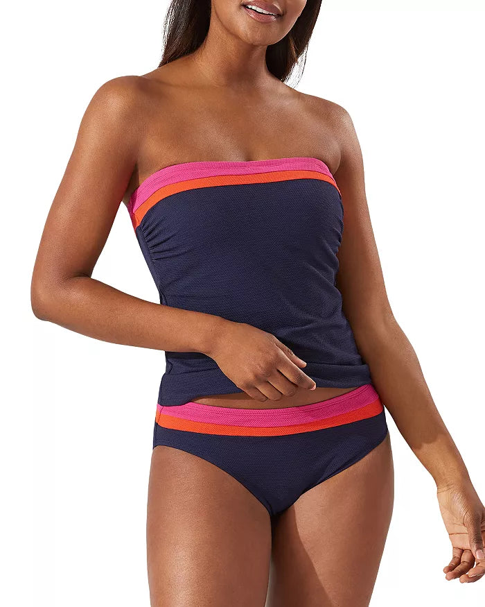 Tommy Bahama Island Cays Color Block Bandeau Tankini Top