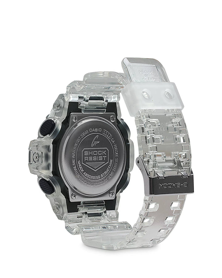 G-Shock Men's Analog-Digital Clear Resin Strap Watch 53.4mm GA700SKE