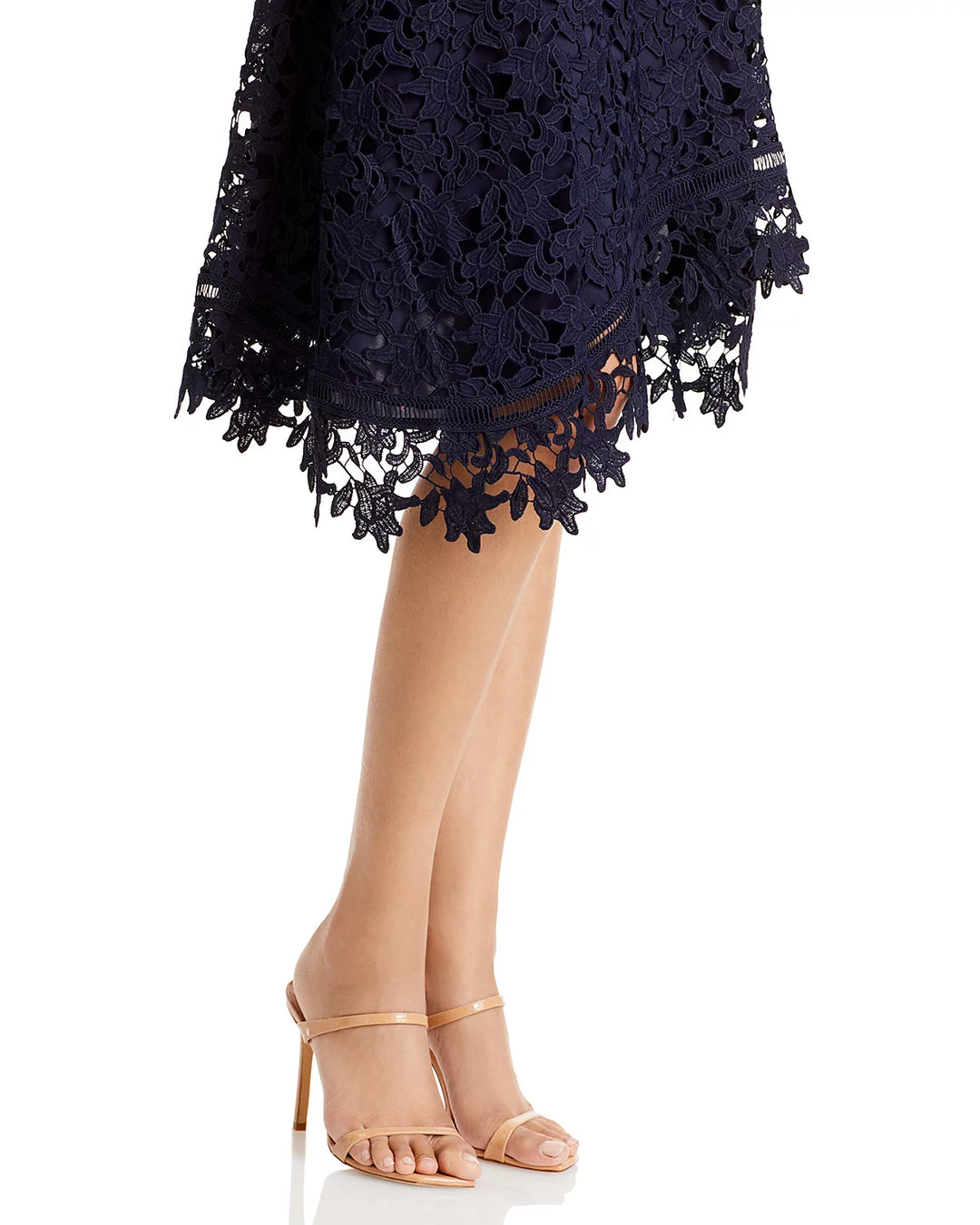 Eliza J Asymmetric Lace Dress