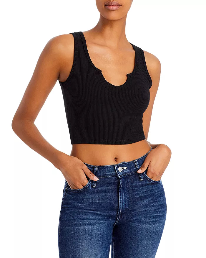 Year of Ours Notch Ribbed Cropped Tank