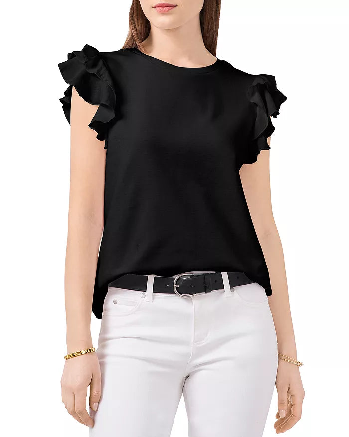 VINCE CAMUTO Tiered Ruffle Sleeve Tee
