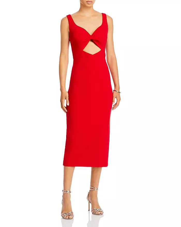 AQUA Cutout Midi Dress