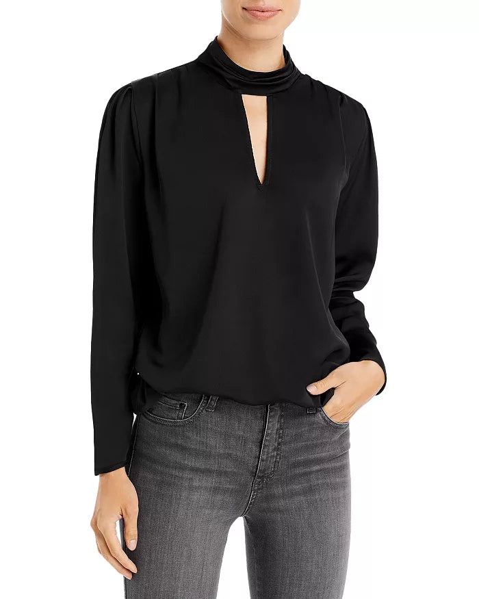 KARL LAGERFELD PARIS Keyhole Blouse