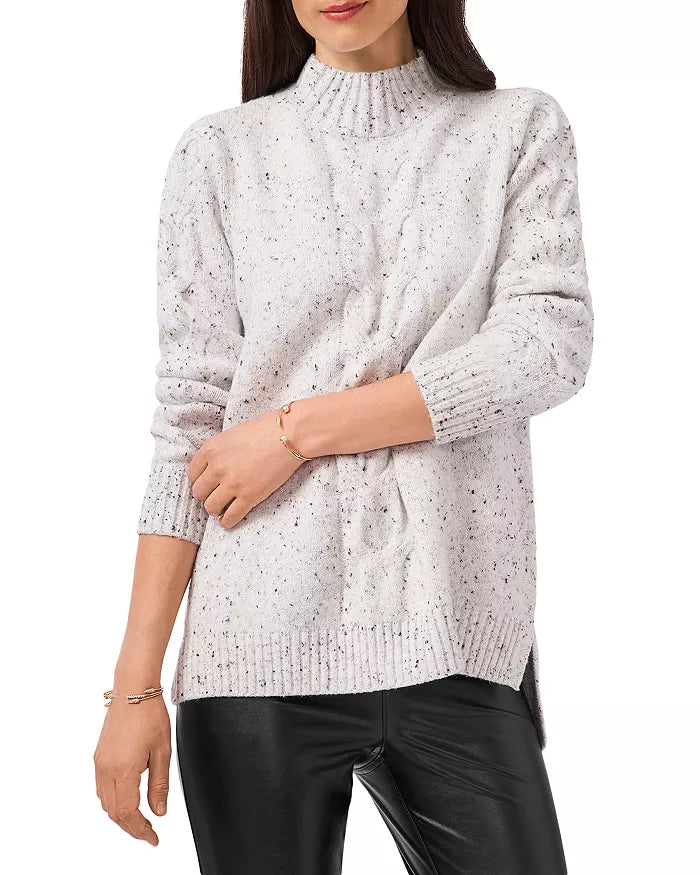 VINCE CAMUTO Cable Knit Turtleneck Sweater