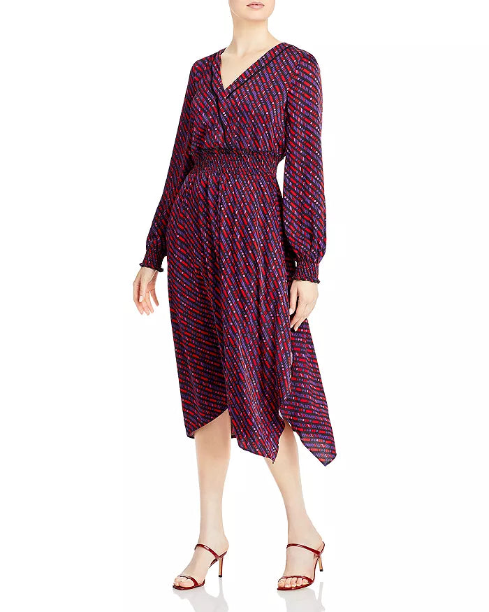 KARL LAGERFELD PARIS Chiffon Handkerchief Dress