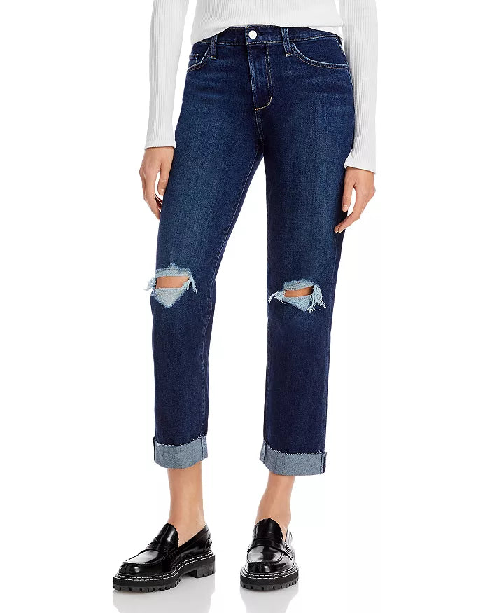 Joe's Jeans The Niki Ripped Cuffed Boyfriend Jeans