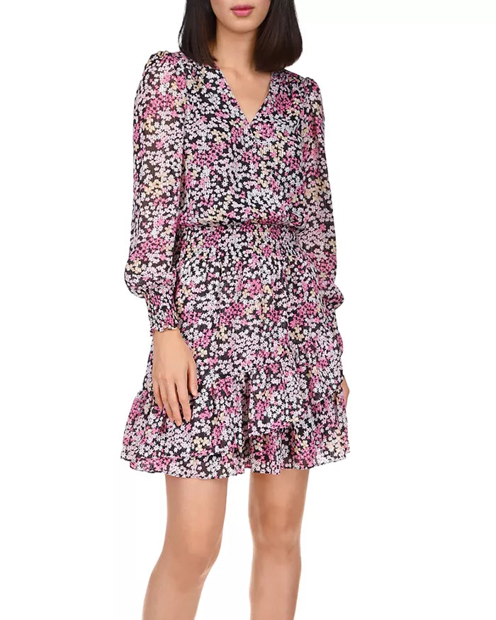 MICHAEL Michael Kors Mod Garden Julia Printed Faux-Wrap Dress