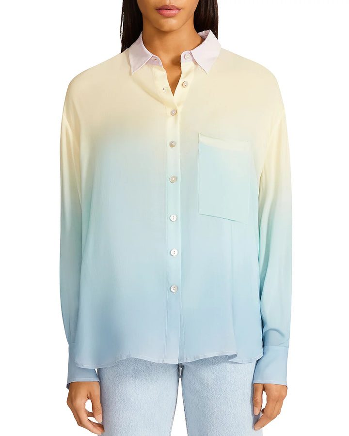 STEVE MADDEN Take a Trip Ombré Boyfriend Shirt Tunic