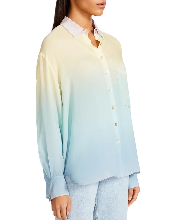 STEVE MADDEN Take a Trip Ombré Boyfriend Shirt Tunic