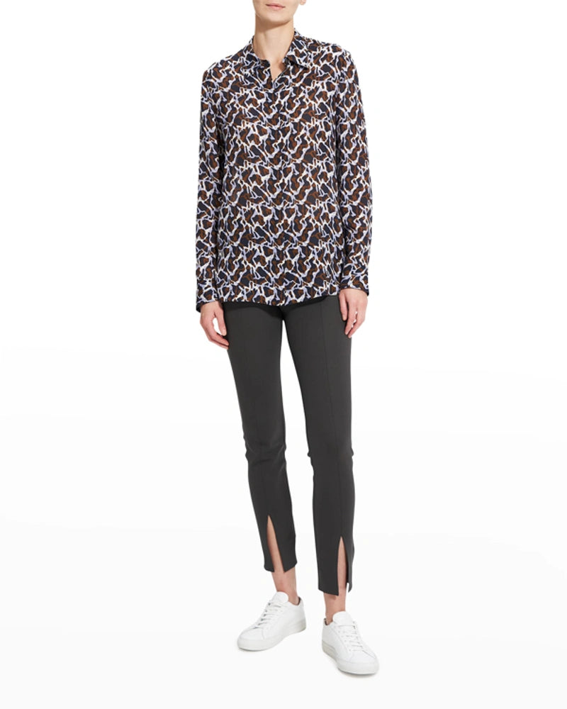 Theory Silk Printed Shirt
