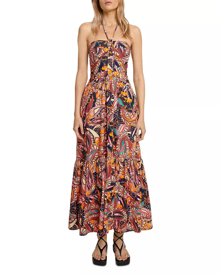 A.L.C. Adelle Tiered Halter Dress  DGFOutlet