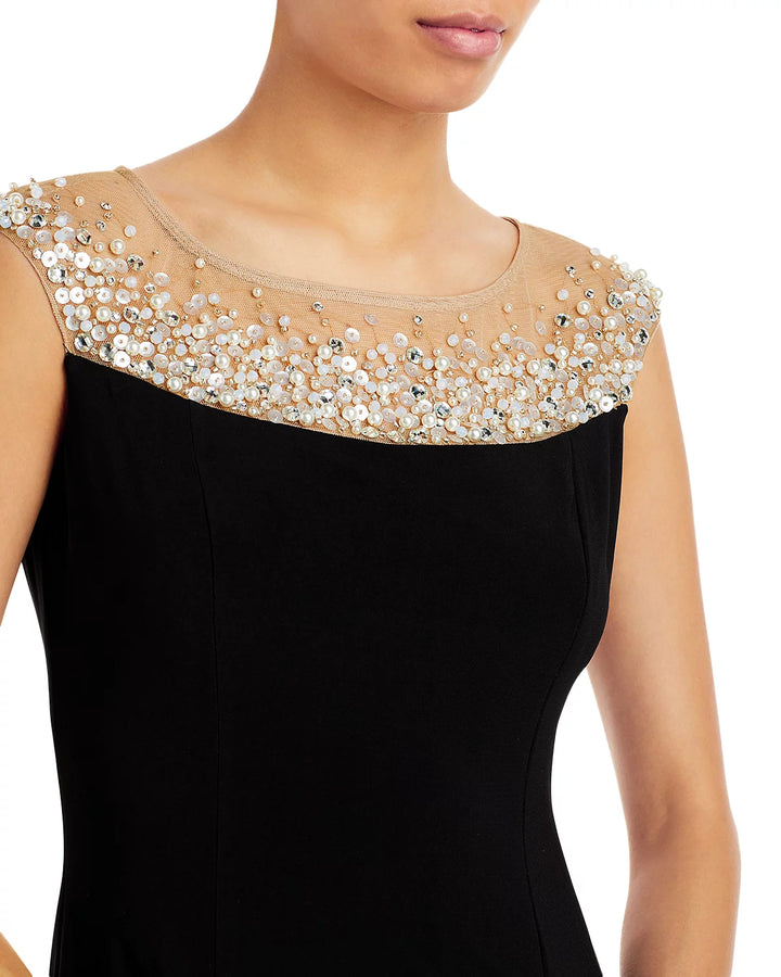 Adrianna Papell Illusion Mermaid Gown