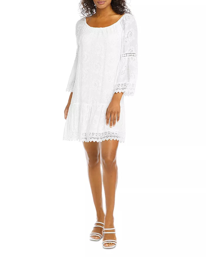 Karen Kane Mixed Lace Dress