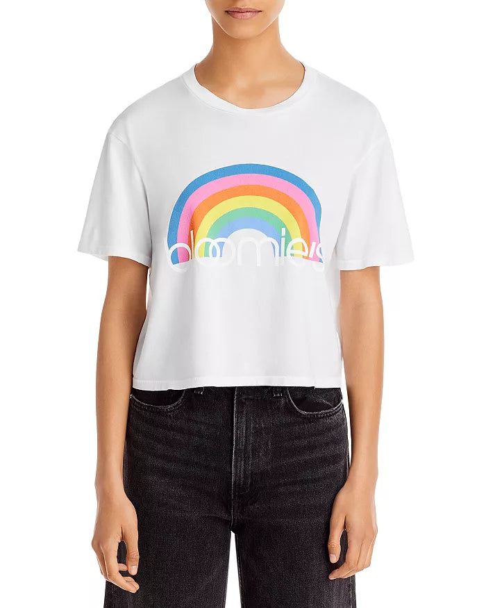 Bloomie Rainbow Graphic Cropped Tee