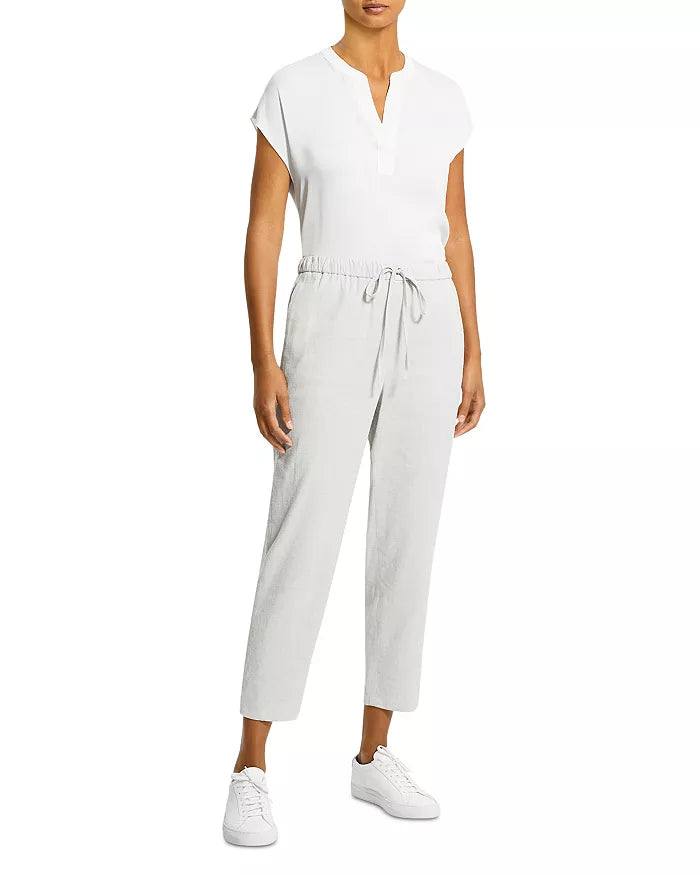 Theory Petite Treeca Drawstring Cropped Pants