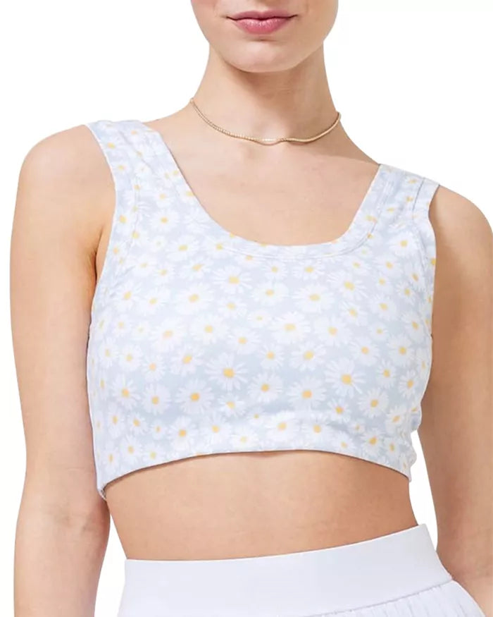 Terez Dusty Blue Daisy Sports Bra