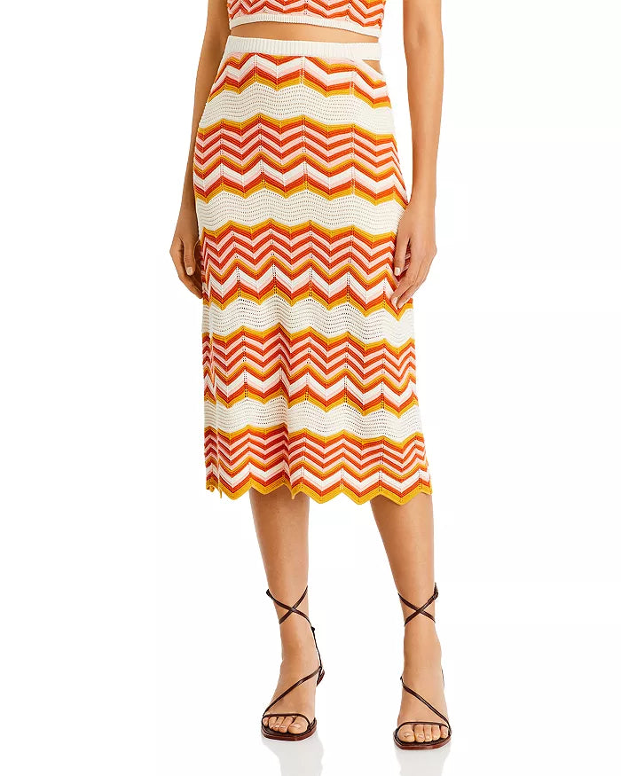 MOTHER The Cut It Out Midi Skirt