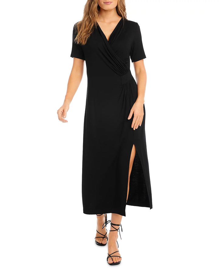 Karen Kane Faux Wrap Midi Dress