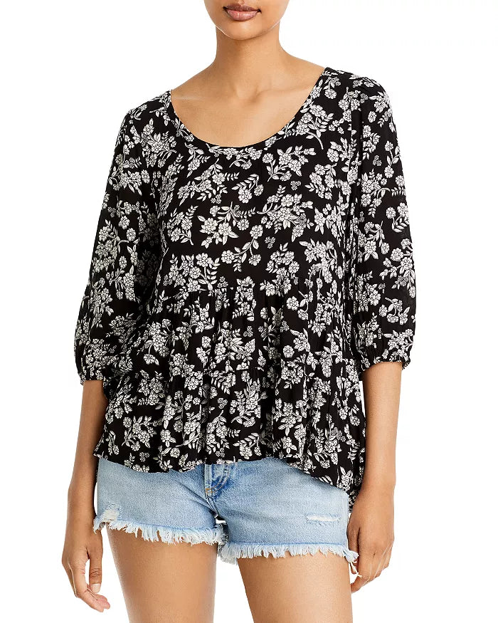Bila Floral Print Top MSRP $78 Size L