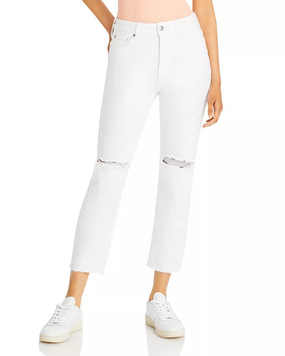 PAIGE Stella High Rise Cropped Straight Jeans