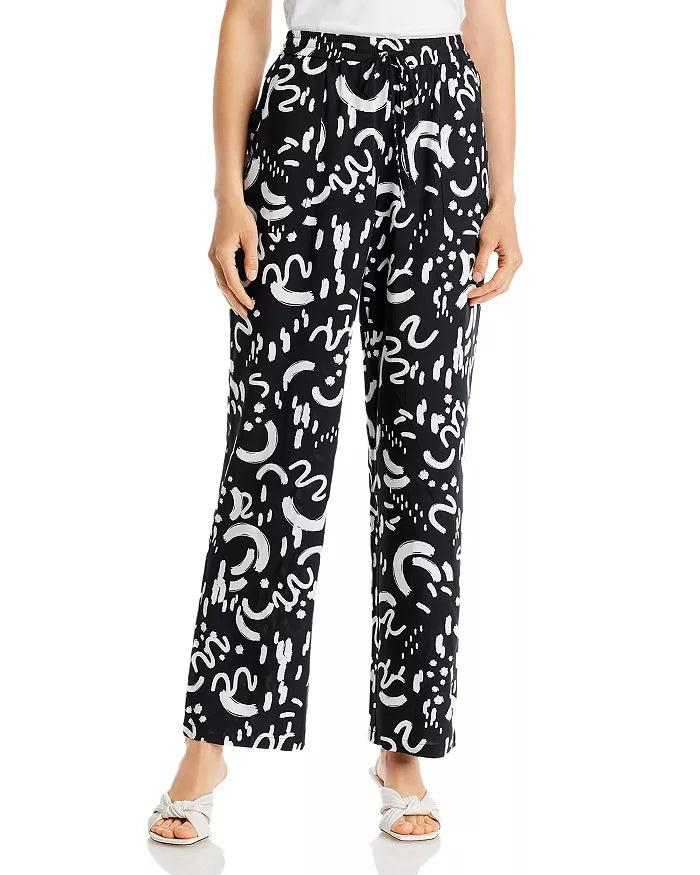 T Tahari Printed Pull On Pants