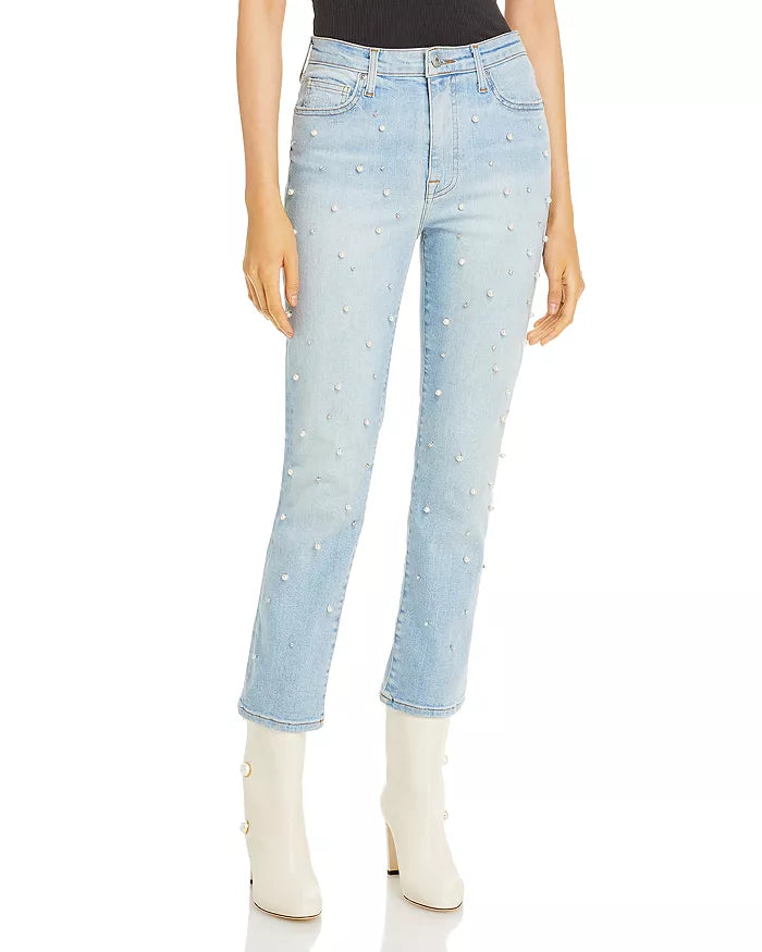 Jonathan Simkhai River High Rise Ankle Straight Leg Jeans