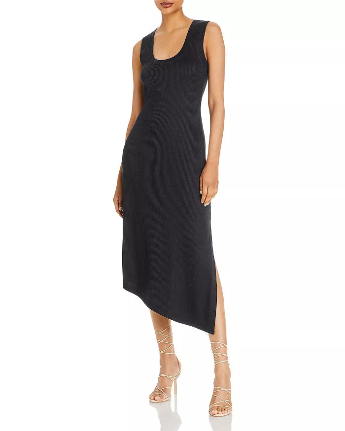 Three Dots Asymmetrical Hem Midi Dress