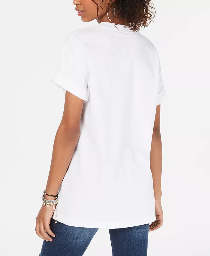 Polaroid Juniors' Graphic-Print Cotton T-Shirt