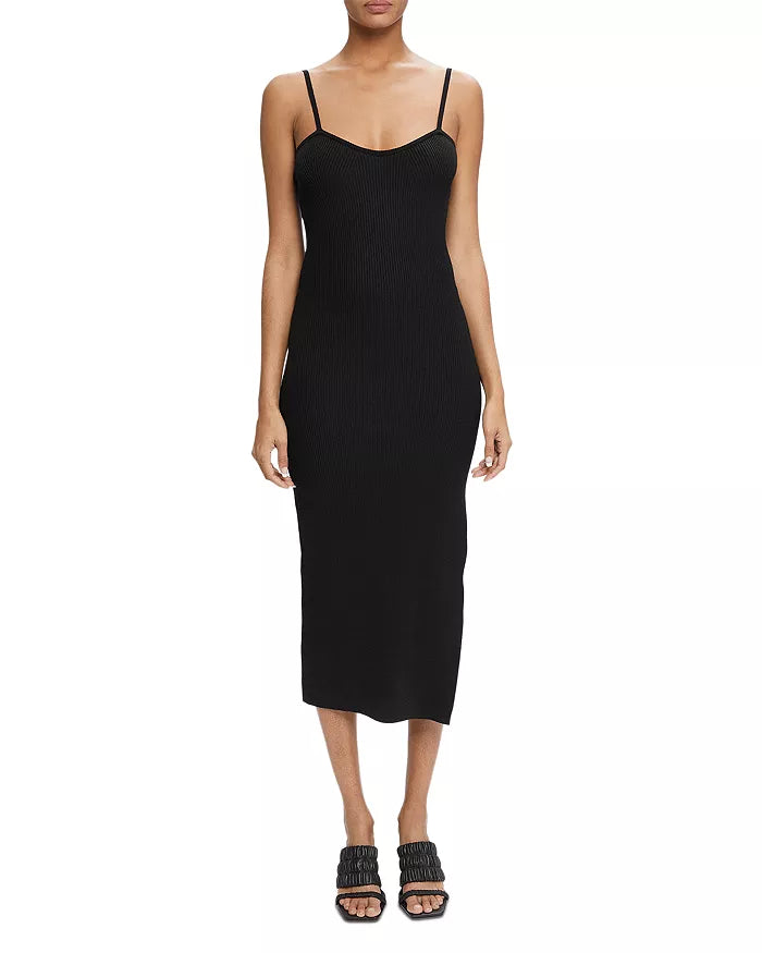 Jonathan Simkhai Emi Ribbed Slip Midi Dress