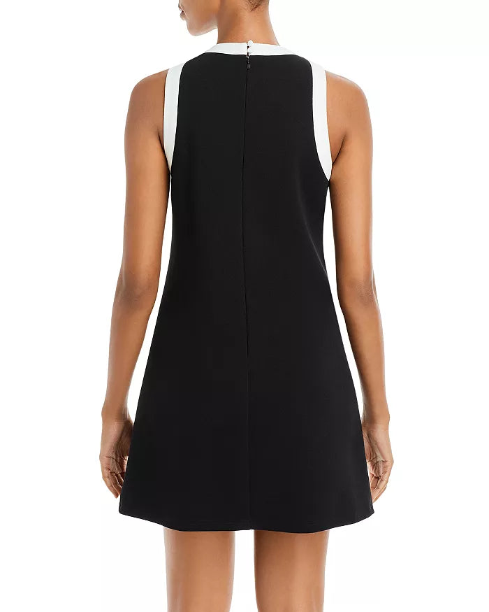 AQUA Contrast Trim Mini Dress