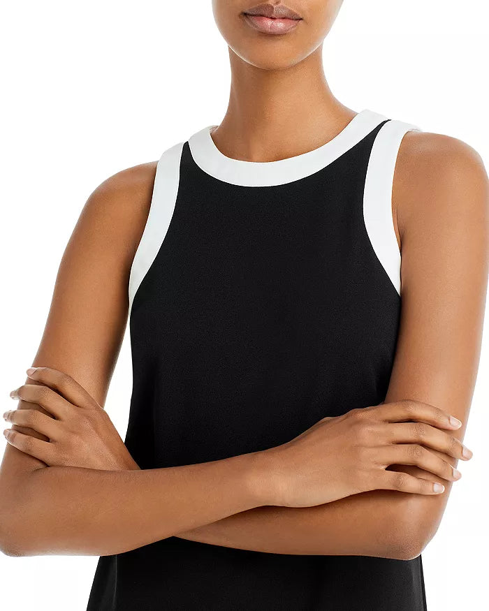 AQUA Contrast Trim Mini Dress