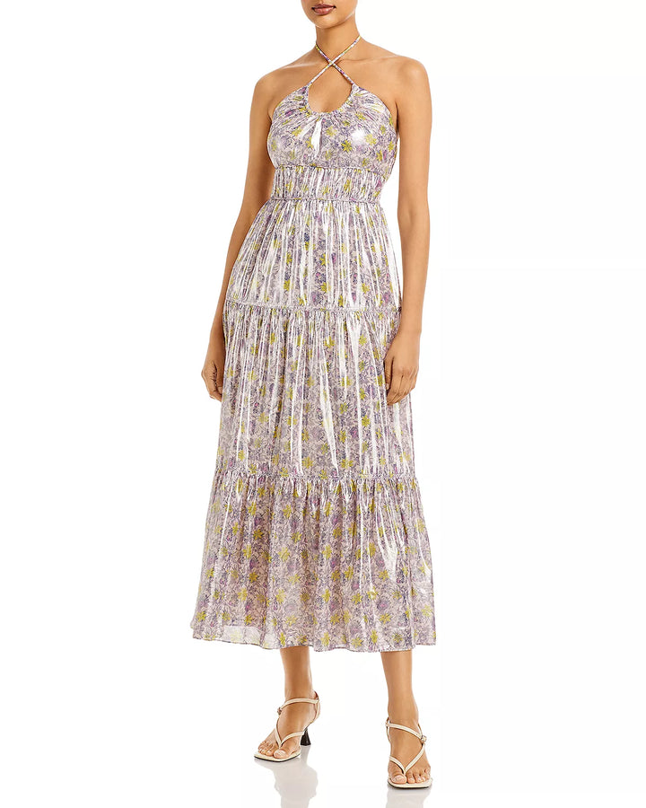 Derek Lam 10 Crosby Athena Halter Floral Print Maxi Dress