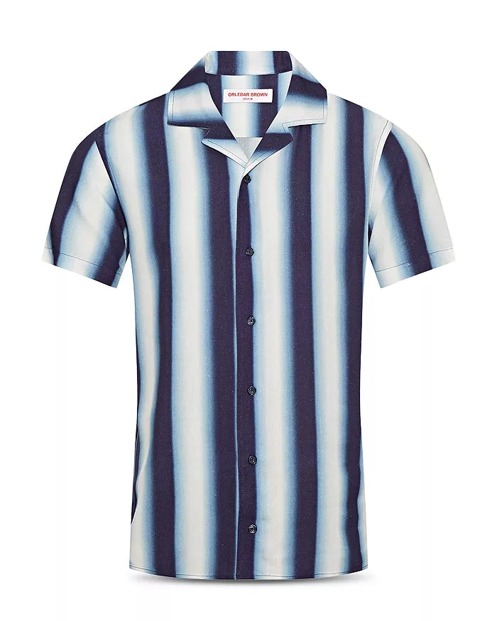 Orlebar Brown MEN Hibbert Mirage Striped Camp Shirt