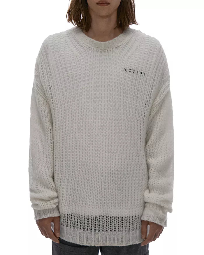 Helmut Lang Men's Double Logo Crewneck Sweater