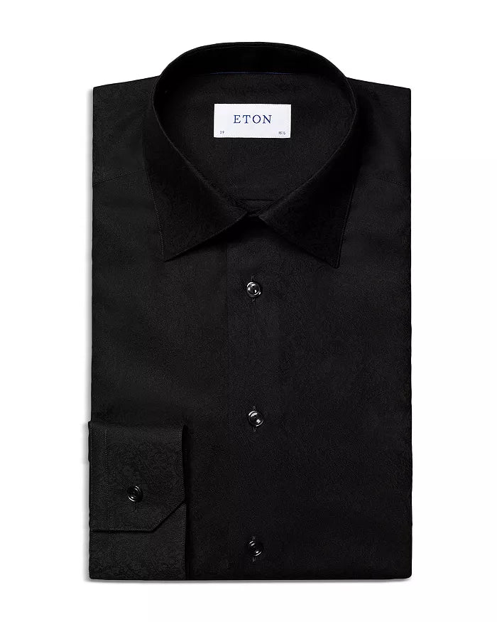Eton MEN Slim Fit Jacquard Paisley Shirt